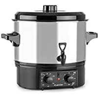 Klarstein Biggie - Olla eléctrica pasteurizadora- Potencia 2000 W- Temperatura regulable 30-100°- Temporizador máx. 120…